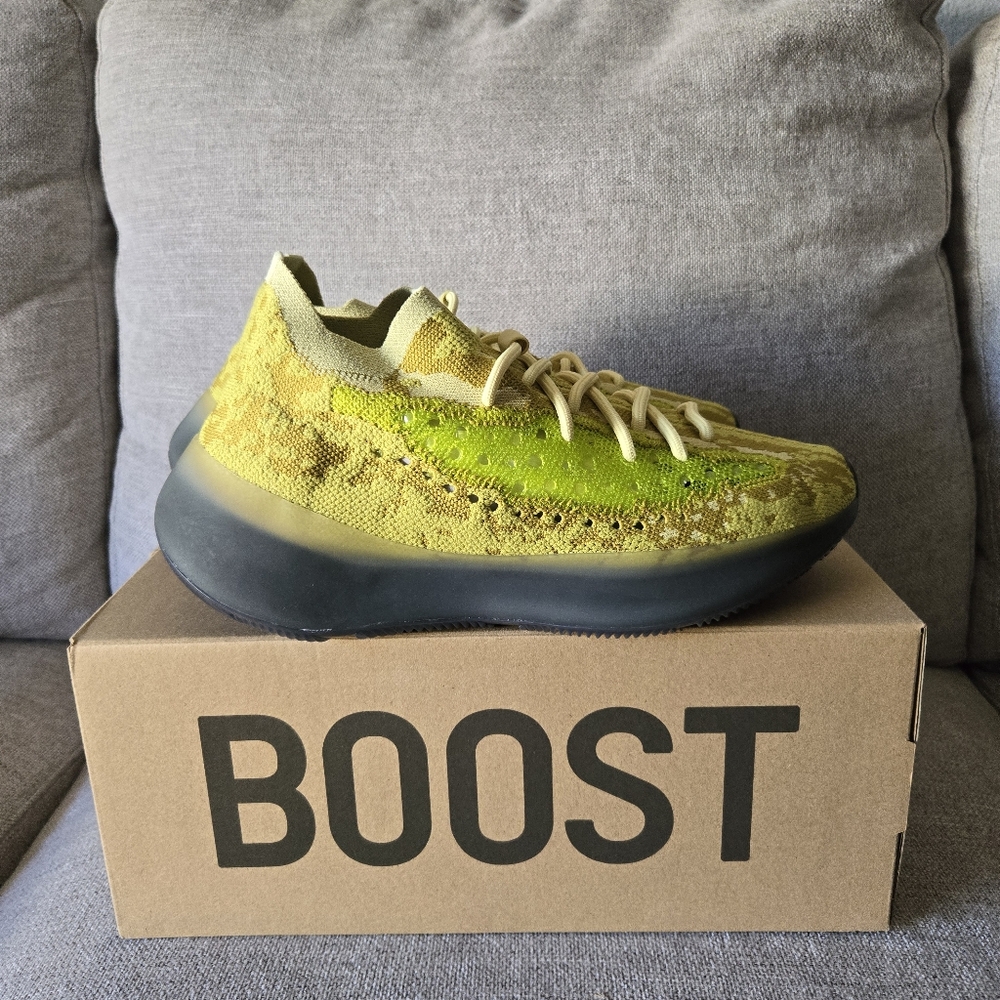 Adidas Yeezy Boost 380 Men Size 9 Hylte Green Grey New 042025 - Picture 5 of 9